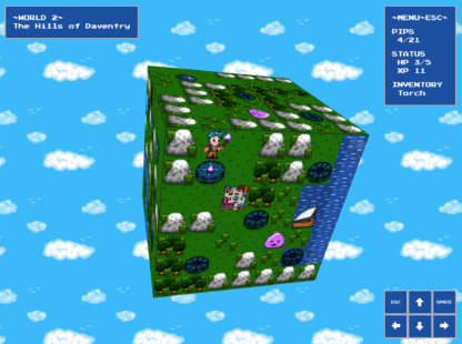 Screenshot of PipQuest game